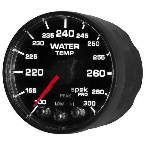 Autometer Spek-Pro - Nascar 2-1/16in Water Temp 100- 300F Bfb Ecu - P546328-N2