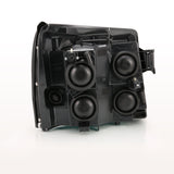 ANZO 2003-2006 Cadillac Escalade Crystal Headlight Black Amber - 111423