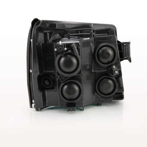 ANZO 2003-2006 Cadillac Escalade Crystal Headlight Black Amber - 111423