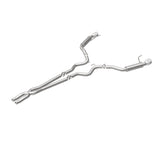 MagnaFlow Cat Back, SS, 2.5in, Competition, Dual Split Polished 4.5in Tips 2015 Ford Mustang V6 3.7L - 19099