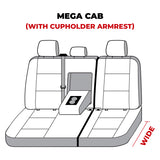 Covercraft 06-07/10-21 Dodge Ram Waterproof Polyester SeatSaver Custom Second Row Seat Covers - Grey - SS8363WFGY