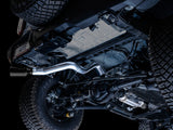 AWE Tuning 2021+ Ford Bronco 0FG Single Rear Exit Exhaust w/Diamond Black Tip & Bash Guard - 3015-23789