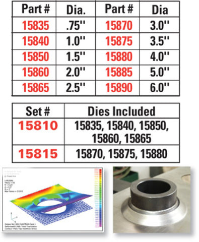 SPC Performance 2.5in. FLARED HOLE DIE - 15865