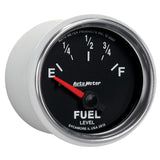 Autometer GS 52mm 0-90 ohms Short Sweep Electronic Fuel Level GM Gauge - 3813