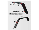 DV8 Offroad 07-18 Jeep Wrangler JK Front & Rear Flat Tube Fenders - FENDB-02