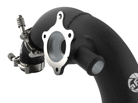 aFe Power 21-22 Ford Bronco L4-2.3L (t) BladeRunner 3 IN Aluminum Hot Charge Pipe Black - 46-20578-B