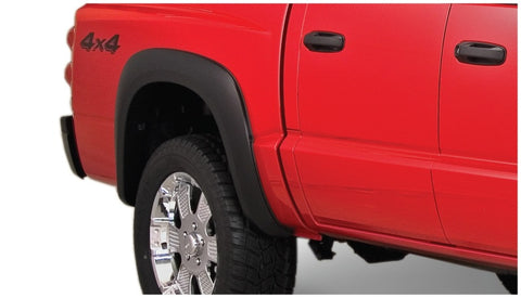 Bushwacker 05-10 Dodge Dakota Crew Cab Fleetside Extend-A-Fender Style Flares 4pc 64.9in Bed - Black - 51908-02