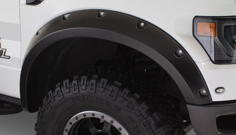 Bushwacker 10-14 Ford F-150 SVT Raptor Pocket Style Flares 4pc - Black - 20938-02