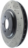 StopTech 94-04 Ford Mustang SVT Cobra Slotted & Drilled Sport Front Right Brake Rotor - 127.61045R