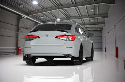 Rally Armor 22-26 Honda Civic/Civic Si/Sport Black UR Mud Flap w/Red Logo - MF90-UR-BLK/RD