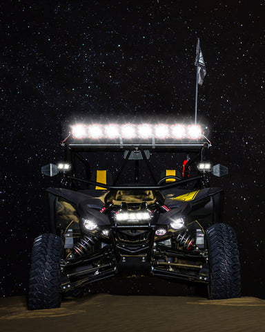 KC HiLiTES Yamaha YXZ1000R 39in. Pro6 Gravity LED 6-Light 120w Combo Beam Overhead Light Bar System - 91310