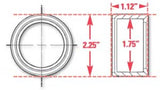 SPC Performance Weld-In Ring Kit 1.75 in. ID - 15521