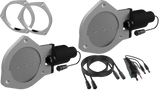 QTP 4in Bolt-On QTEC Dual Electric Cutout Valves w/Flanges - Pair - QTEC80F