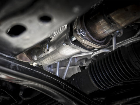 aFe Twisted Steel 2in Stainless Steel Loop Delete Down-Pipe 2018+ Jeep Wrangler (JL) V6 3.6L - 48-48024
