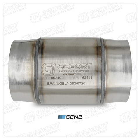 GESI G-Sport 400 CPSI GEN 2 EPA Compliant 4in Inlet/Out Catalytic Converter-4.5in x 4in 500-850HP - 85240