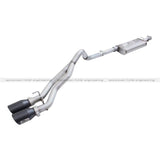 aFe Rebel Exhausts Cat-Back SS Ford F-150 04-08 V8 4.6/5.4L w/ Black Tips - 49-43079-B