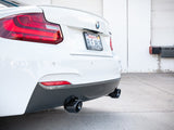 aFe MACHForce XP 3in to 2.5in 304 SS Axle-Back Exhaust w/ Black Tips 14-16 BMW M235i - 49-36348-B