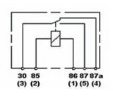 Hella Relay Mini Iso 5 Pole 24V Spdt Bkt - 933332061