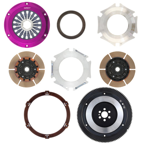 Exedy 1993-1994 Nissan Skyline GTR L6 Hyper Twin Cerametallic Clutch Sprung Center Disc Pull Type - NM042SD