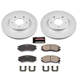 Power Stop 04-06 Hyundai Tiburon Front Z17 Evolution Geomet Coated Brake Kit - CRK163