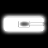 ORACLE Lighting Universal Illuminated LED Letter Badges - Matte Wht Surface Finish - C - 3140-C-001