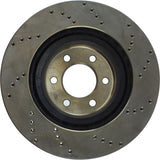 StopTech 92-02 Dodge Viper Drilled Front Right Cryo Rotor - 128.63036CR