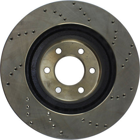 StopTech 92-02 Dodge Viper Drilled Front Right Cryo Rotor - 128.63036CR