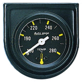 Autometer AutoGage 1 1/2in Mechanical 280 Deg Water Temp Gauge - Black - 2352