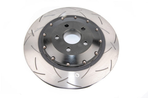 DBA 02-10 WRX / 13+ FR-S / 13+ BRZ Premium  Front Slotted 5000 Series 2 Piece Rotor w/ Black Hat - 5010BLKS
