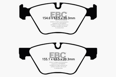 EBC 06-07 BMW 330i/330Xi (E90) Bluestuff Front Brake Pads - DP51493NDX