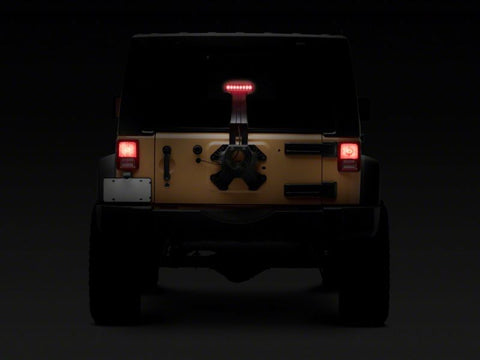 Raxiom 07-18 Jeep Wrangler JK Axial Series Hyper Flash LED Third Brake Light- Smoked - J137871