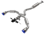 aFe 23-24 Toyota GR Corolla L3 1.6L (t) Gemini XV 3in to 2-1/2in Cat Back Exhaust w/ Blue Flame Tips - 49-36067-L
