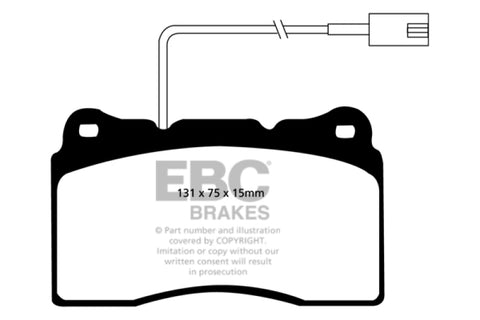 EBC 14-16 Ram Trucks Promaster 3.6 Ultimax2 Front Brake Pads - UD1540