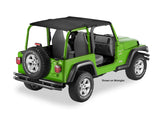 Bestop 04-06 Jeep Wrangler TJ Unlimited Header Safari Bikini (Black Diamond) - 52544-35