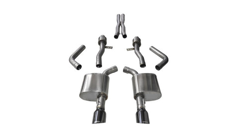 Corsa 2015-2023 Dodge Charger SRT / Scat Pack / R/T 6.4L Black Sport Cat-Back Exhaust - 14995BLK