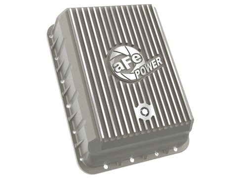 aFe POWER Street Series Transmission Pan Raw w/ Machined Fins RAM 3500 13-24 (AS69RC Transmission) - 46-71500A