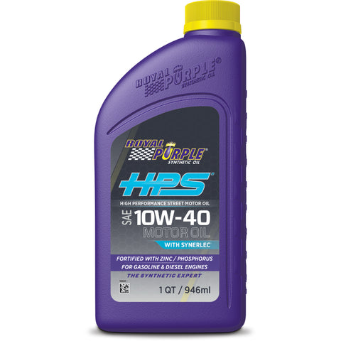 Royal Purple HPS Synthetic High Performance Street 10W40 Motor Oil - 1 Quart - 36140