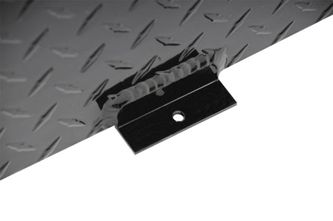 Deezee Universal Tanks - Wedge Rectangle Black Tread Aluminum - DZ 92556B