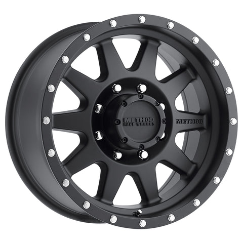 Method MR301 The Standard 16x8 0mm Offset 8x6.5 130.81mm CB Matte Black Wheel - MR30168080500