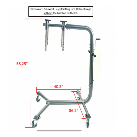 Bestop LIFTnGO - Jeep Wrangler & Ford Bronco 4-Door Hardtop Removal Tool and Storage Device - 42840-01