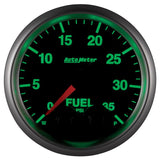 Autometer Elite 2-1/16in 0-35 PSI Fuel Pressure Stepper Motor w/ Peak & Warn - 5661