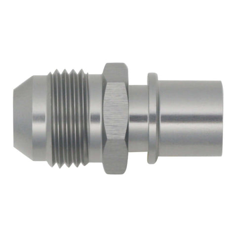 DeatschWerks 8AN Male Flare to Toyota Module Quick Connect - Anodized DW Titanium - 6-02-0128