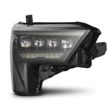 AlphaRex 22-23 Toyota Tundra NOVA-Series Headlights Alpha-Blk w/White DRL - Req 810029 OR 810030 - 880861