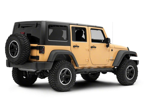 Raxiom 07-18 Jeep Wrangler JK Axial Series LED Tail Lights- Blk Housing (Clear Lens) - J141585