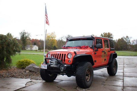 Fishbone Offroad Hood Mounted Hi-Lift Jack Mount JK/JL/JT - FB31317