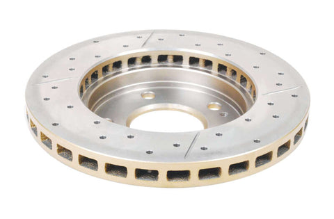 DBA 95-05 Chrysler Sebring Rear Rotor Front Street Series Drilled & Slotted Rotor w/Gold Hat - DBA421X