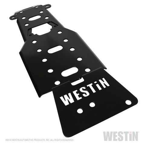 Westin/Snyper 07-11 Jeep Wrangler Transmission Pan Skid Plate - Textured Black - 42-21125