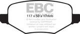 EBC 11-14 Ford Edge 2.0 Turbo Ultimax2 Rear Brake Pads - UD1377