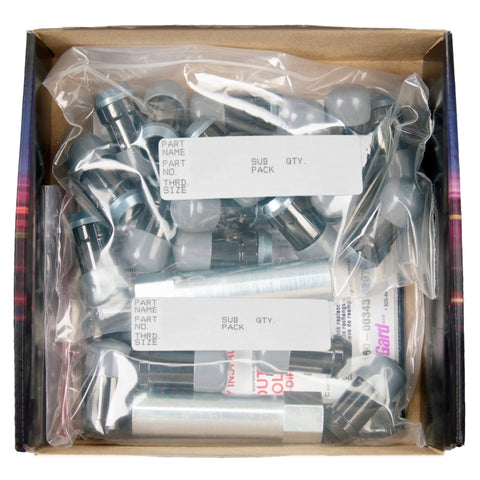 McGard SplineDrive Tuner 5 Lug Install Kit w/Locks & Tool (Cone) 1/2-20 / 13/16 Hex / 1.6in. L - Blk - 65540BK