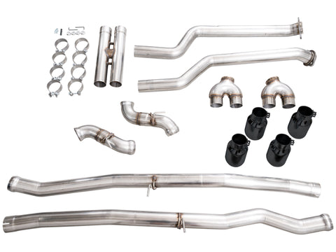 AWE Tuning BMW G90/G99 M5 Track Edition Cat-Back Exhaust - Diamond Black Tips - 3020-43790